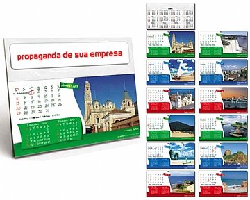 CALENDRIO DE MESA GRANDE PAISAGEM personalizado - ref. 431 Z