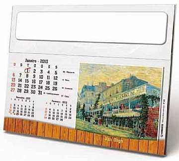 CALENDRIO DE MESA GRANDE PINTURA personalizado - ref. 432 Z