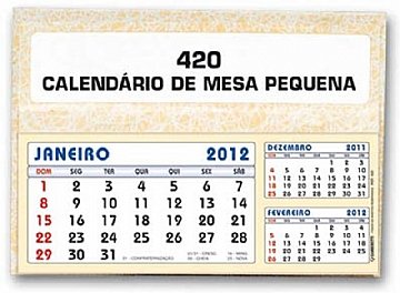 CALENDRIO DE MESA PEQUENO COMERCIAL personalizado - ref.420 Z