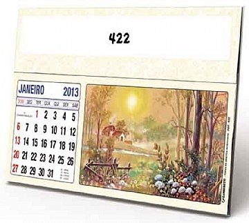 CALENDRIO DE MESA PEQUENO PINTURA personalizado - ref. 422 Z