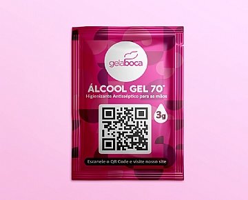 SACH DE LCOOL EM GEL 70% PERSONALIZADO- AG0070.